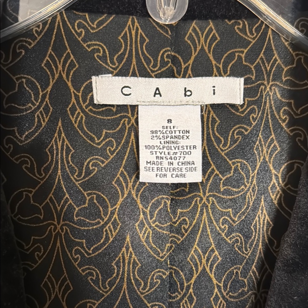 Women's Black Embroidered Velvet Coat - Picture 2 of 5